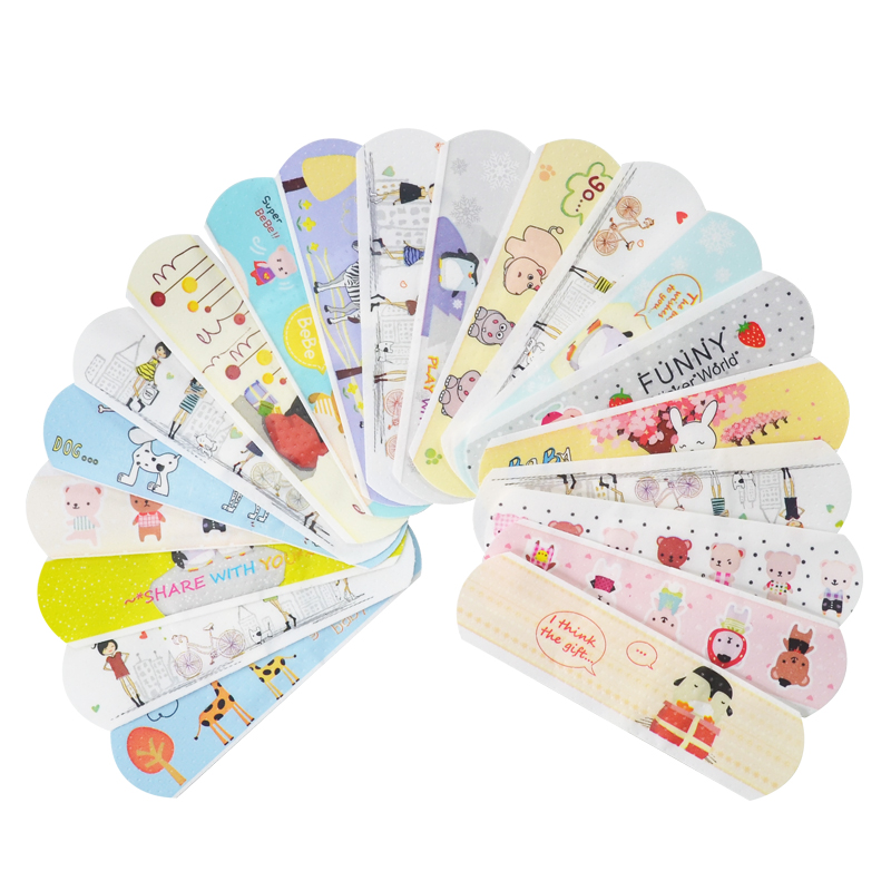 Set of 100 Cute Colorful Medication Patches