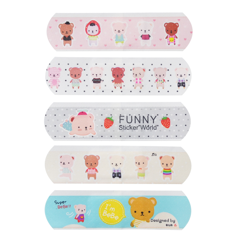 Set of 100 Cute Colorful Medication Patches