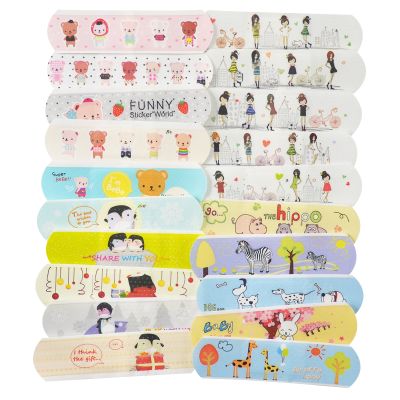 Set of 100 Cute Colorful Medication Patches