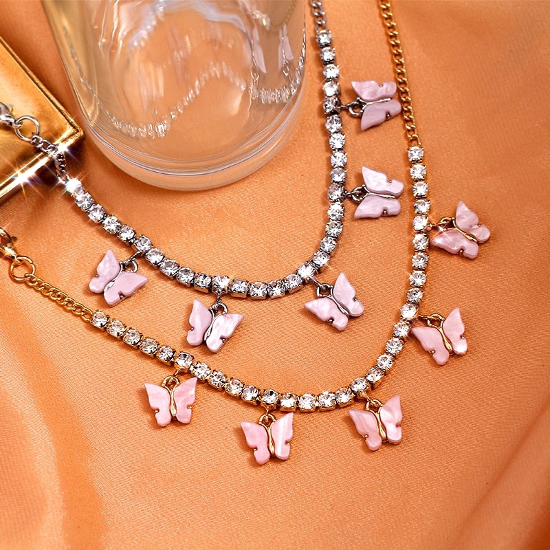 Butterfly Rhinestone Women's Ankle Bracelet Butterfly Rhinestone Women's Ankle Bracelet